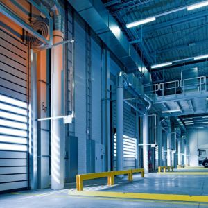 Sistema de ventilación forzada en nave industrial