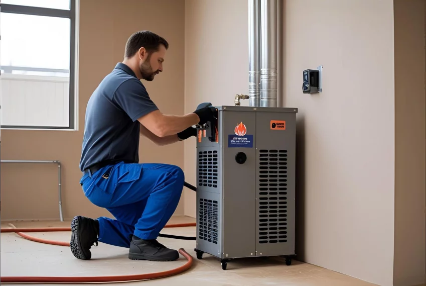 Instalación de generadores de aire caliente en Madrid